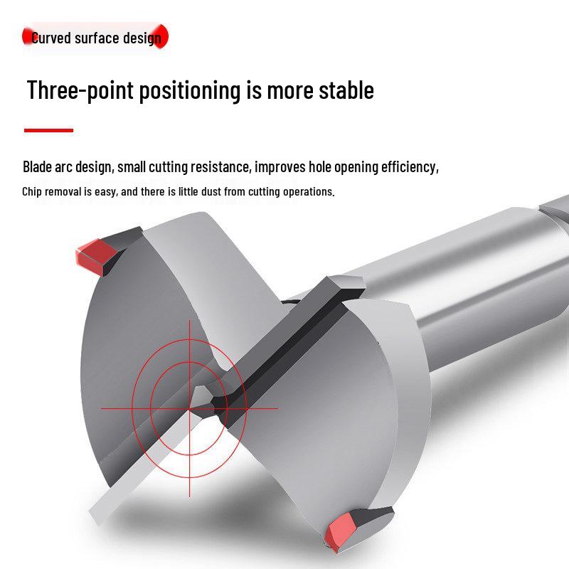 Industrial-Grade Hole Saw Set for Woodworking: Desktop Hinge, Door Lock, Wood Board, and Plastic Drilling.