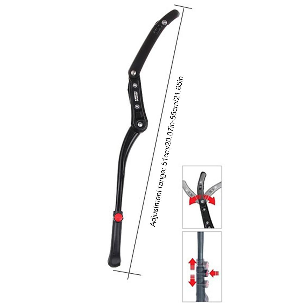 Bicycle Kickstand Adjustable MTB Side Rear Kick Stand Parking Support Stand Aluminum Alloy Bicycle Stand Cycling Accessories