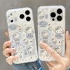 Trendy Double-Sided Cartoon KT Cat Winter Phone Case for iPhone 17 Pro Max - Drop-Proof Design