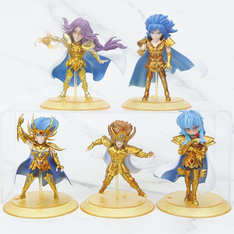 11cm Saint Seiya Anime Figure Myth Cloth Leo Aiolia Aquarius Camus Cancer DeathMask Golden Zodiac Knight Action Japanese Dolls