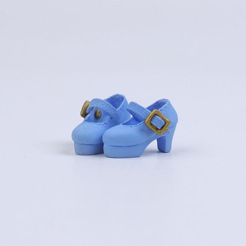 High Quality 2Pcs 1:12 OB11 Cute Princess High Heel Shoes Doll Classic Shoes Suit For Ob11 1/12 Bjd Detachable Doll Gsc DOD Doll Accessories