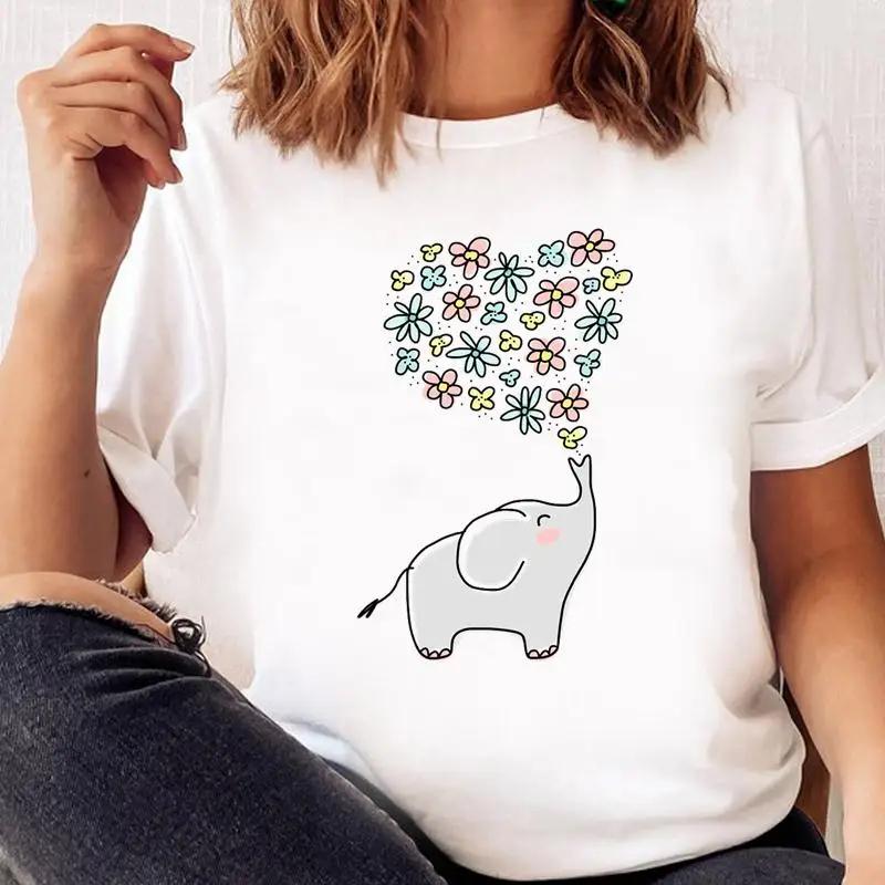Women Print T Shirt Panda New Love Trend Graphic Tshirt Tee FeUnisex Cartoon Fall Autumn Top Ladies Fashion Clothing