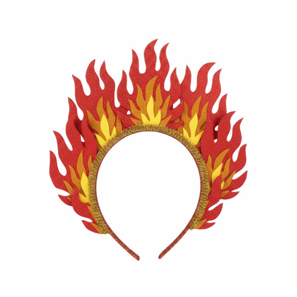 Bequemes Halloween-Haarband Feuerförmig Feuerförmiges Stirnband Cosplay-Party