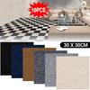 10pcs Self Adhesive Carpet Rugs Living Room Carpet Floor Mat 30x30cm Square Staircase Anti-slip Floor Sticker Office Home Decor