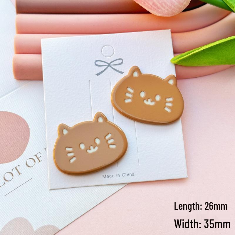 Cute Kitten & Fish Acrylic Charms: Jewelry, Phone Case, Crocs, Hair Clips & Accessories