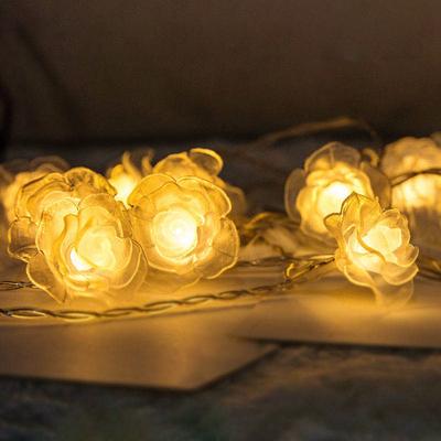 1.5/3M Light String Usb Rose Flower String Lights Fairy Lights Outdoor Garland Decorations Wedding Party Garden Yard Decor