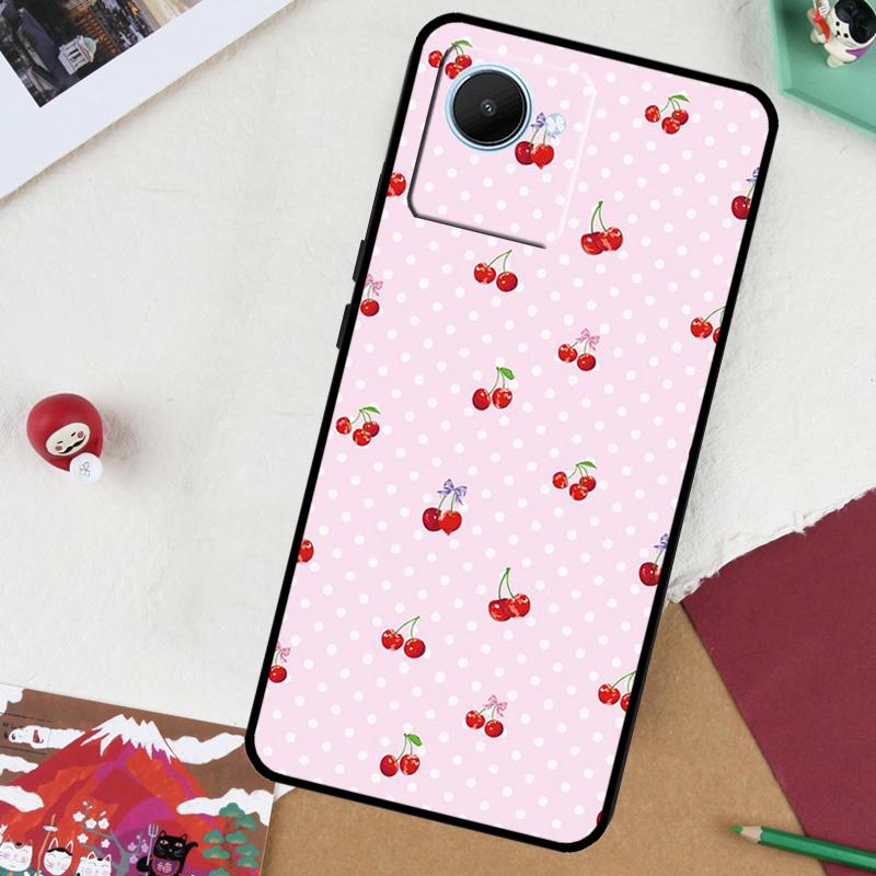 Kirschfrucht Süße Collage Für Realme GT 7 Pro GT 6 5 6T 10 11 12 13 14 Pro Plus C61 C53 C51 C21Y C25S C75 C55 C67 Hülle