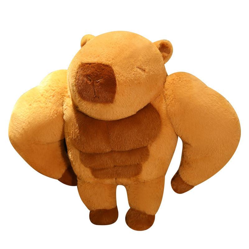Plush Muscle Capybara Toy Animal Pillow Stuffed Birthdays Gifts Decoration Room