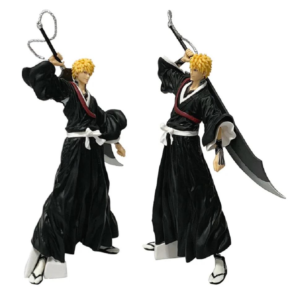 21cm Bleach Anime Figure Kurosaki Ichigo Action Figure Aizen Sousuke/Hitsugaya Toushirou Figurine PVC Model Collection Toy Gifts