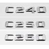 Alloy ABS Car Letter Stickers Rear Trunk Badge for Mercedes Benz C Class C240 C250 C260 C280 C300 C320 C350 C400 C500 Emblem