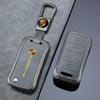 Zinc Alloy Leather Car Smart Flip Key Case Cover Remote Protector Shell For Porsche Cayenne GTS Panamera Carrera GT3 Accessories GO3