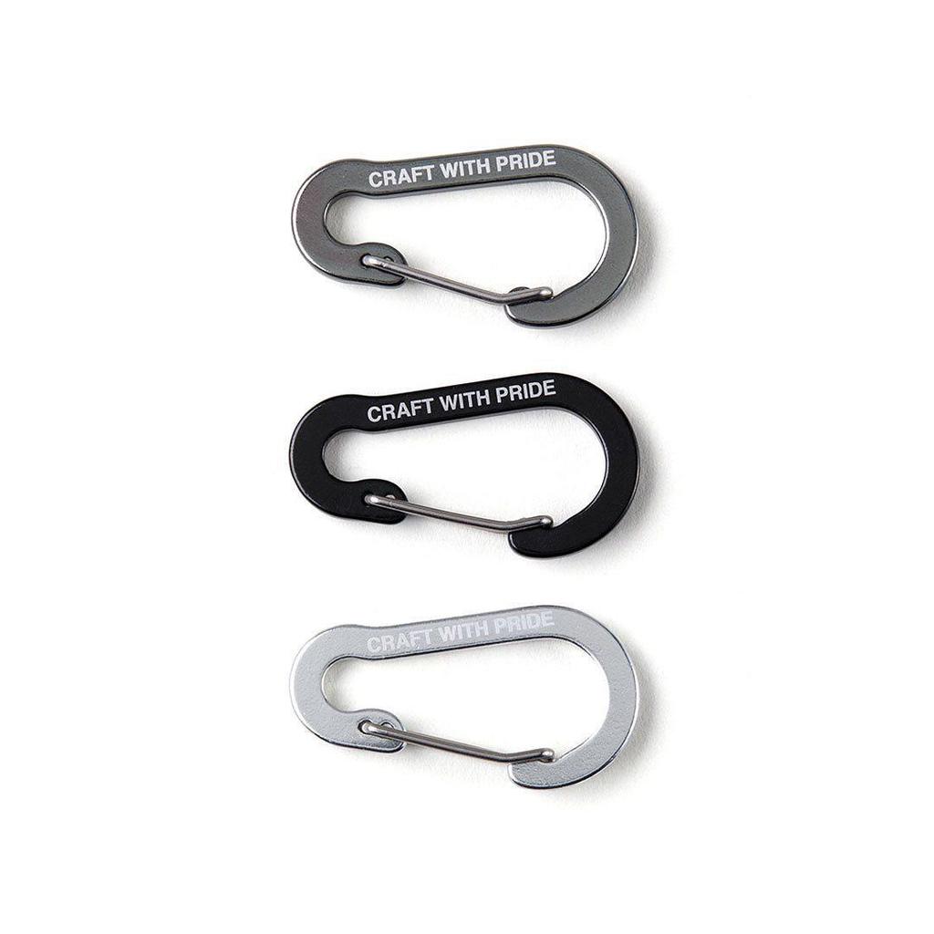 Trendy Spring Gourd-Shaped Keychain Carabiner with Stainless Steel Hook