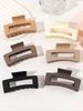 12 Pieces Rectangle Grab Clip Frosted PS Shark Clip Simple Fashion Hair Grab Clip Hair Accessories  Accessories
