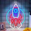 Spacecraft Neon Led Signs for Bedroom, Game Room, Kids Room, Bar Decoration, USB Powered Light Signs for Party Decor