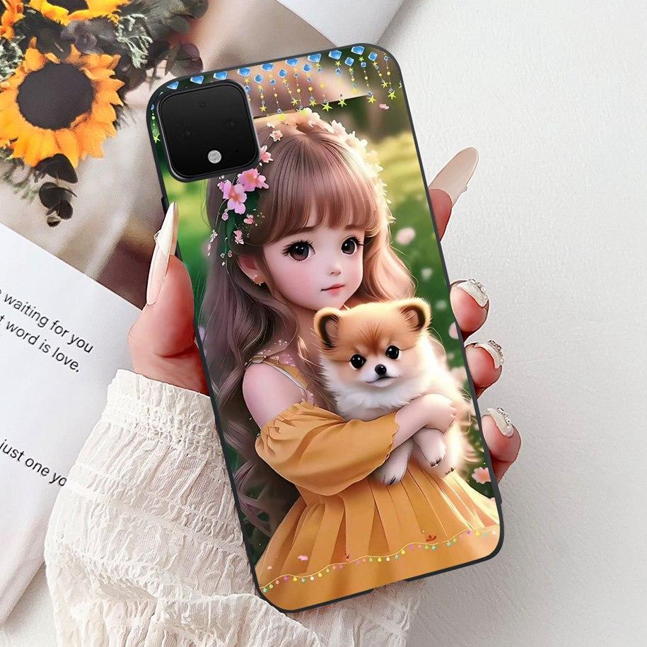 Pour Google Pixel 4 XL Coque Pixel XL4 Housse Marbre de Luxe Dessin Animé Silicone Souple TPU Étuis de Téléphone Pour Google Pixel 4XL G020J Pare-chocs