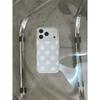 ins transparent white polka dot rotating bracket for iphone11Promax iPhone 11 case 11Pro female