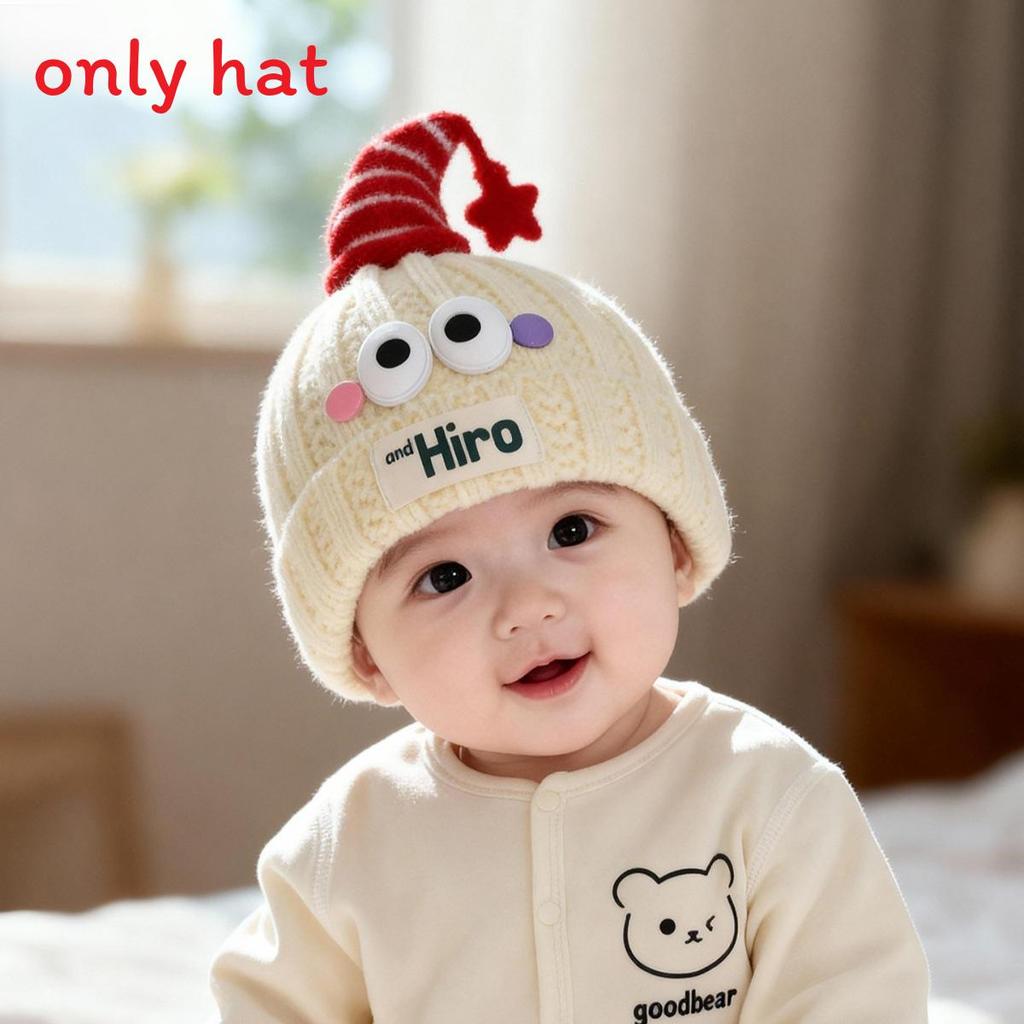 Hiro Star Cartoon Baby Beanie For Cold Weather With Windproof Protection