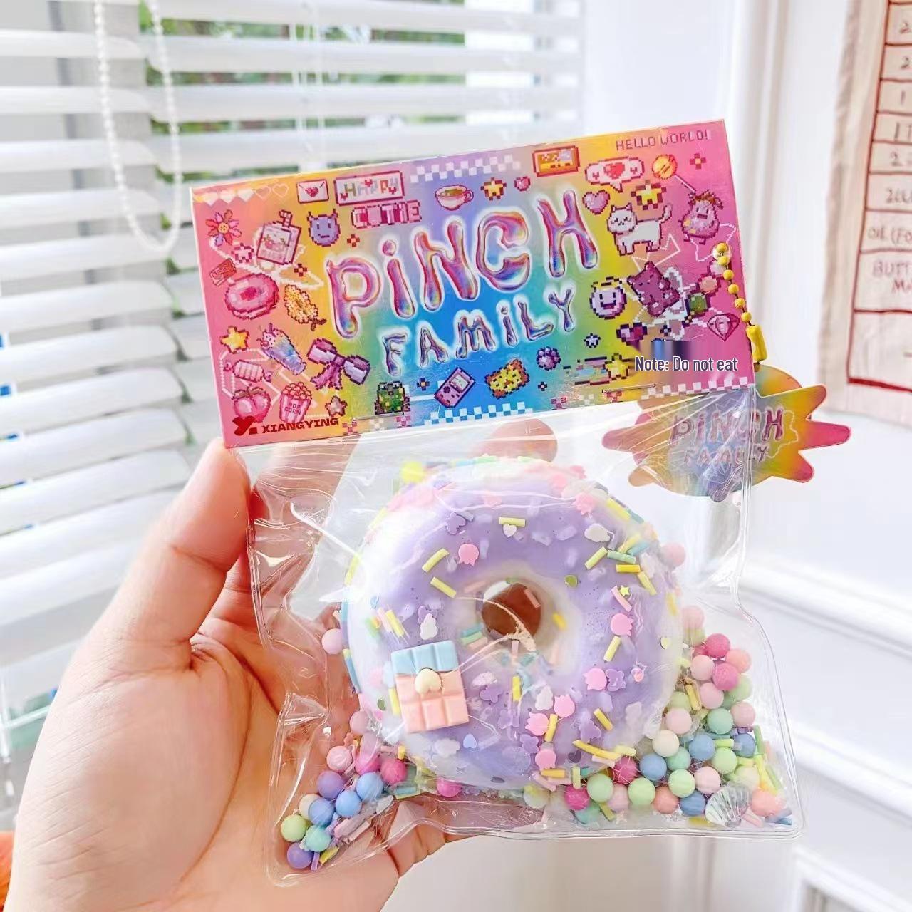 

Игрушка-антистресс в стиле Xiaohongshu в виде высококачественного пирожного-пончика для детей Super Soft Clay