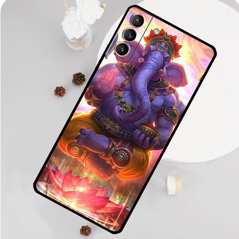 Ganesh Elephant God Phone Case For Samsung Galaxy S26 S25 S24 S20 S21 S22 S23 Ultra S10 Plus S25 FE Funda Cover