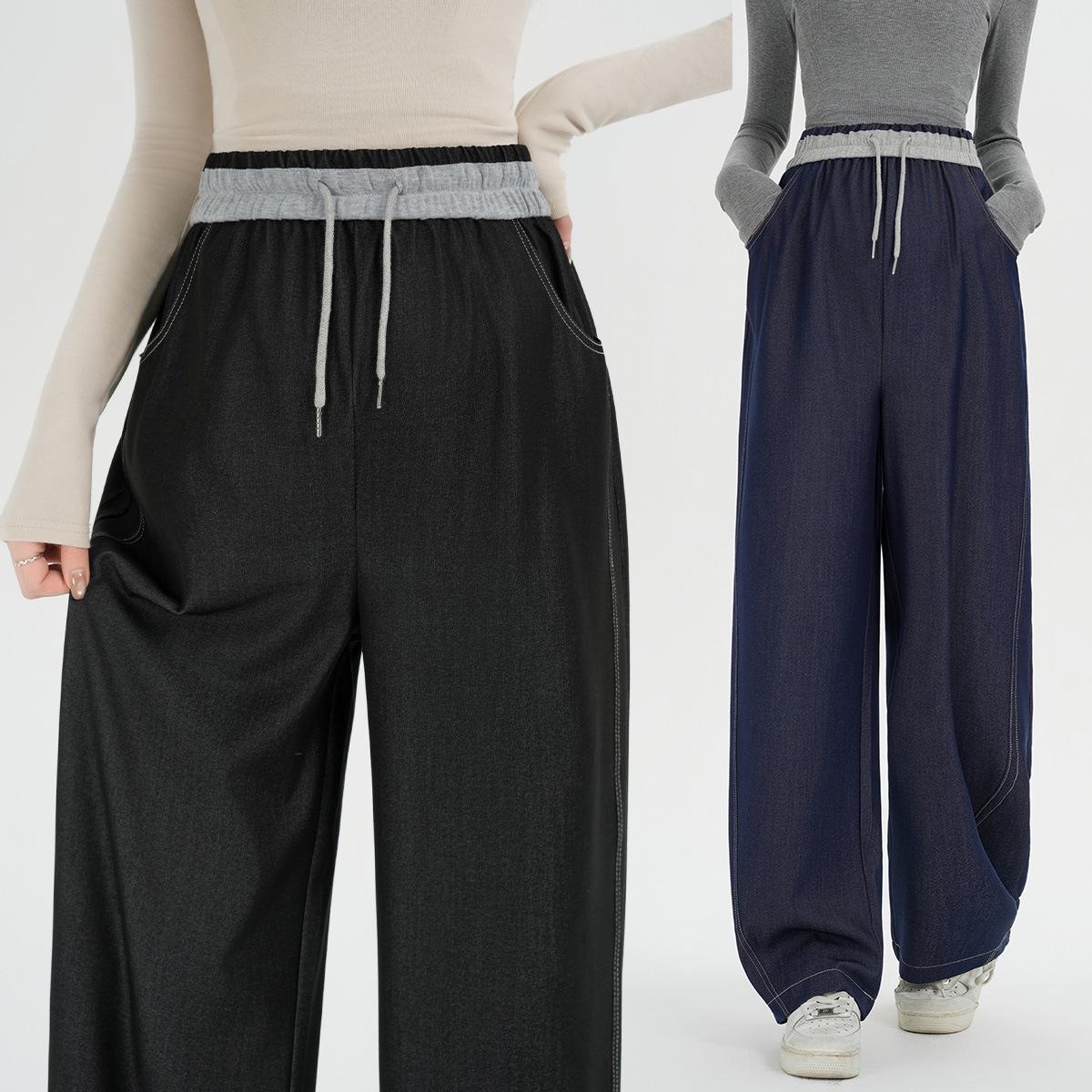 

Spring & Autumn Maternity Paratrooper Pants - Wide Leg, Non-Constricting Belly Comfort Wear 2026 2XL чёрный