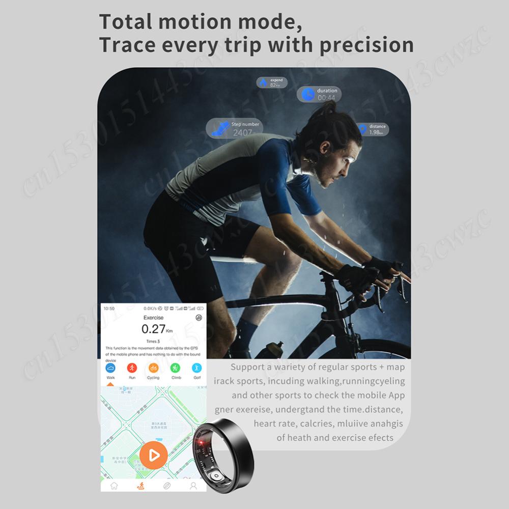 SR05 Smart Ring Health Fitness Rings Bluetooth 5.1 Sport Health Ring Multi-sport Modes Heart Rate Blood Oxygen Sleep Monitor