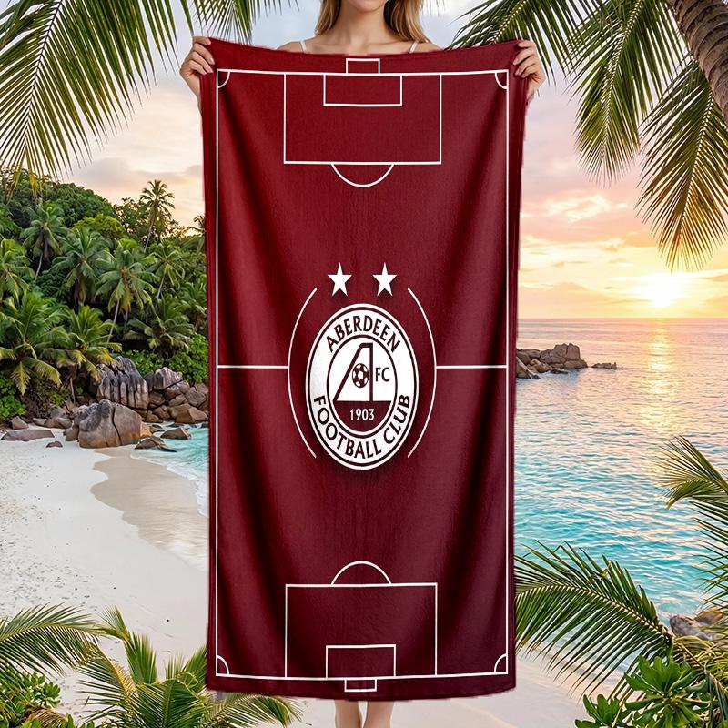 Asciugamano da Spiaggia Asciugatura Rapida Aberdeen FC Stampa Microfibra Assorbente Portatile da Viaggio Asciugamano da Nuoto