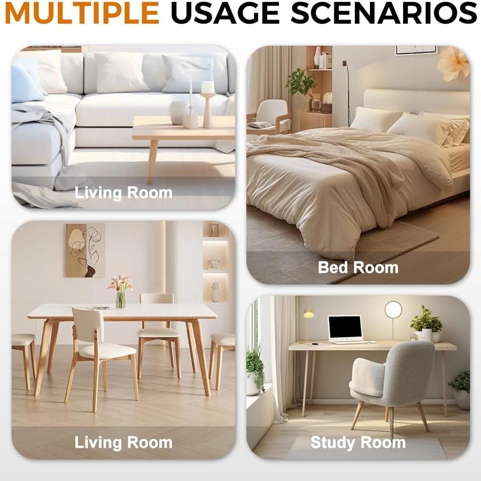 Remote Control Timing Color Lamp Heater, Portable with Adjustable Thermostat and Timer LED Display, Outlet Electric for Bathroom Office Home Indoor