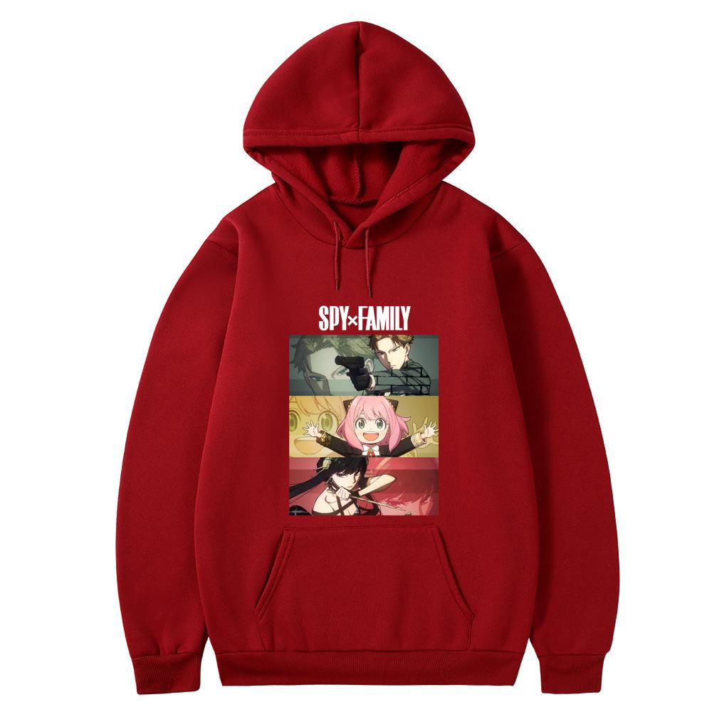 Spy × Family Anime Print Fashion Casual Hooded Sweater