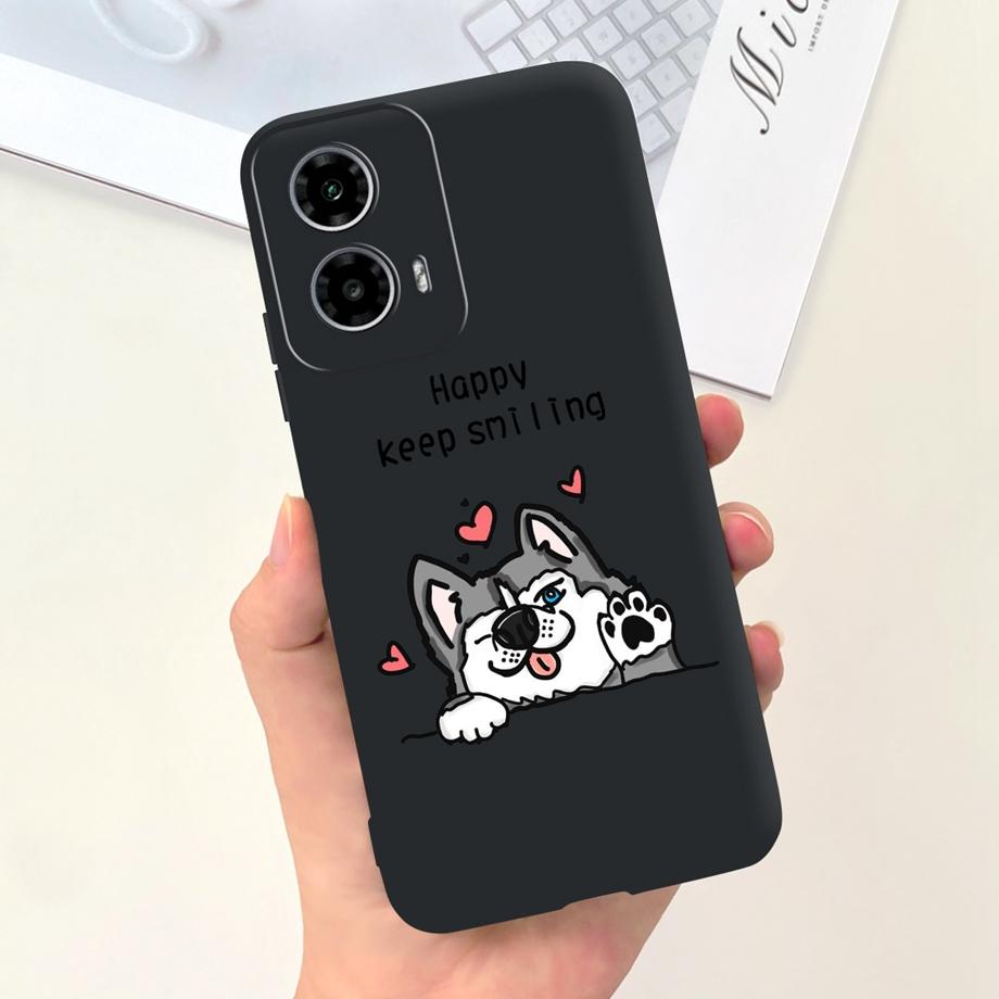 Per Motorola Moto G34 / G24 / G04 / G24 Power Custodia per Telefono Morbido Silicone Opaco Animale Cartone Animato Bumper alla Moda Per Motorola G24 G04