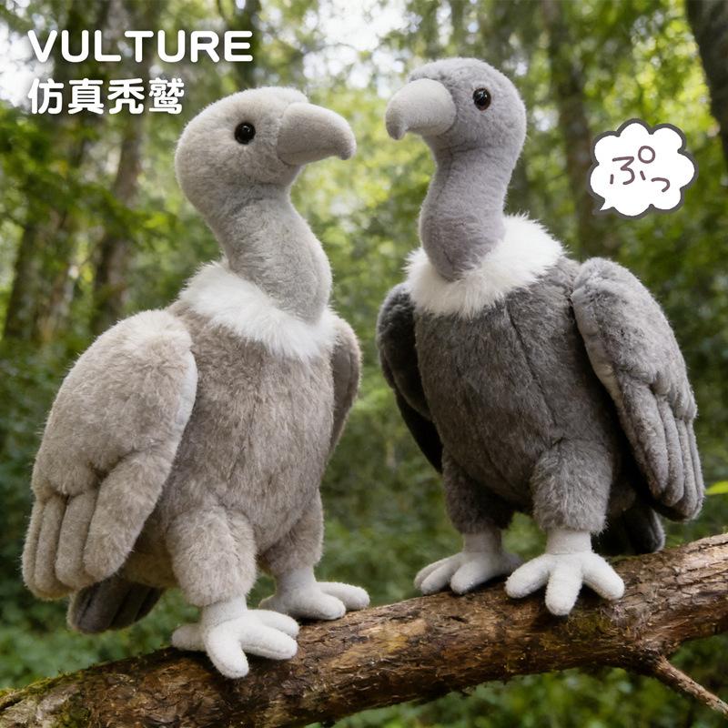 Peluche Vautour Simulation Aigle Vautour Animal Carnivore Peluche Vautour Animal Carnivore Jouet Enfants Fans Cadeau d'Anniversaire