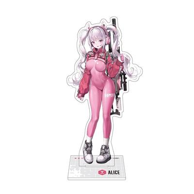 Algernon Product NIKKE Alice Acrylaufsteller - 43~106mm x 120mm - Langlebiges Acryldisplay