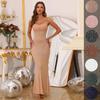 Rhinestone Spaghetti Strap Mermaid Evening Gown for Women (2025 Hot-Selling)
