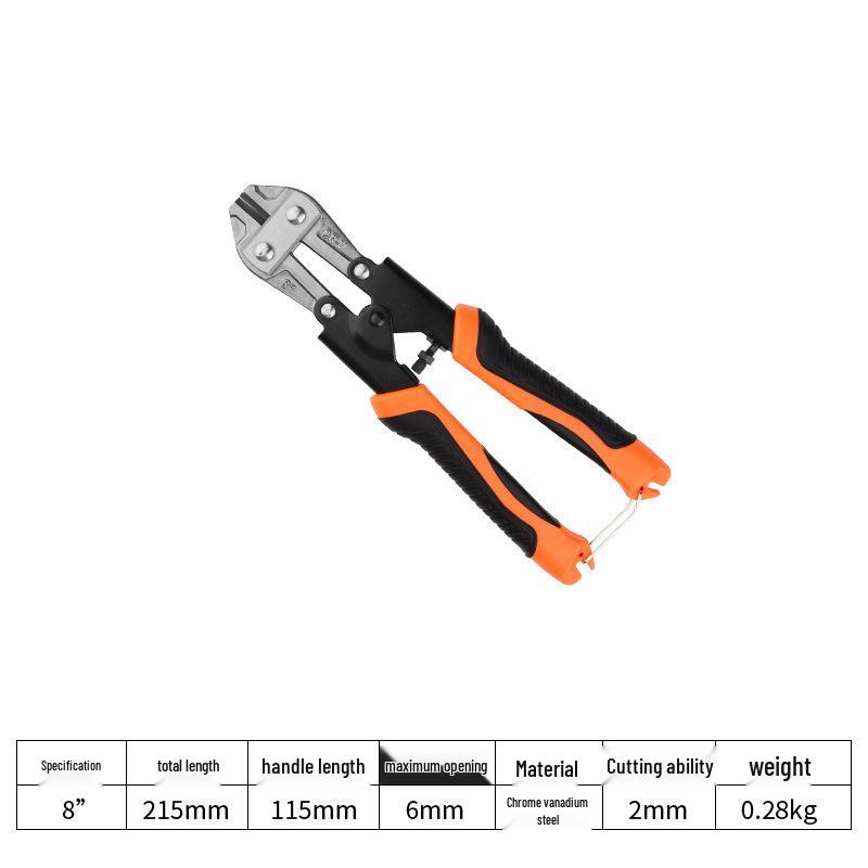 High Leverage Eagle Beak Wire Cutters - Heavy-Duty Pliers for Cutting Steel, Iron, and Rebar