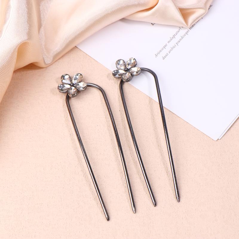 

2 шт. Винтажная заколка для волос в древнем стиле с цветком, темпераментная заколка-бант, палочки для волос, сказочные ретро аксессуары для волос, подарки для девушек