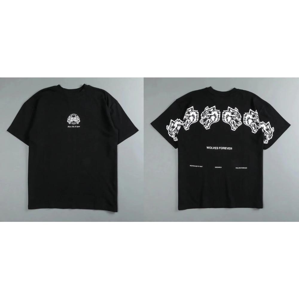 Darc Wolf Sport T-shirts Oversized Graphic DTG Printing Technique Workout Gym Fitness Men Short Sleeve Tees Darc Wolves T Shirts