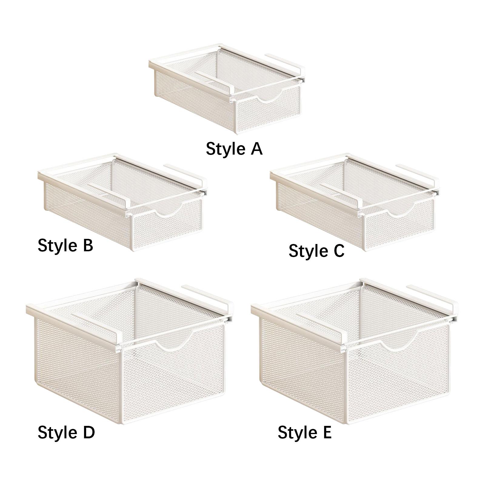 

Подвесная корзина для хранения Легко устанавливается Устойчивый проволочный металлический органайзер-полка для офиса, гостиной, кладовой, книжной полки, дома XS