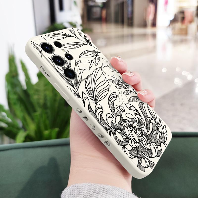 

Linear Orchid Phone Case For Samsung Galaxy S25 FE S24 S23 S22 S21 S20 S10 S10E Ultra Plus FE Note 20 Ultra Plus Cover Galaxy S25 Plus