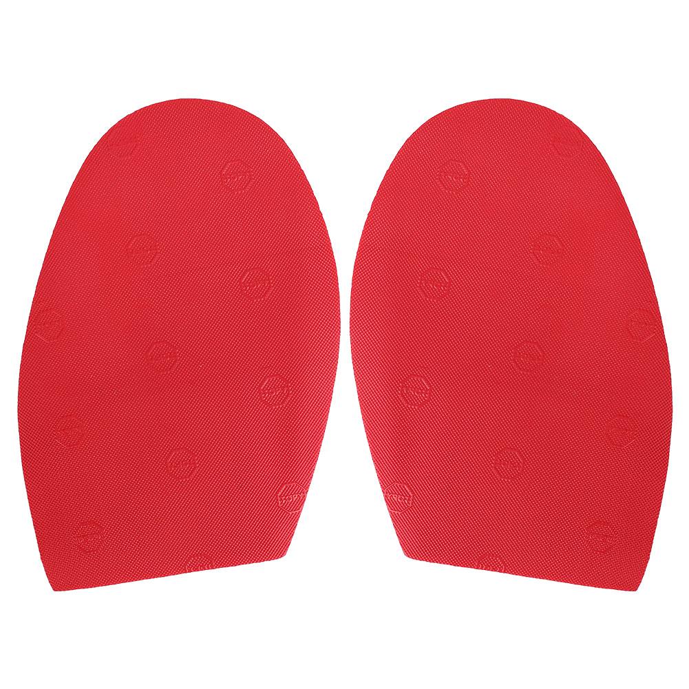 1 Pair Shoes Repair Rubber Soles Wear Resistant Rubber Heels Anti Slip Outsoles (Red)