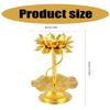 4Inch Flower Leaf Candle Holder Candle Stand Butter Lamp Holder Suitable for Home Ornamentation and Festival Occasion