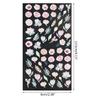 Embossed Flower Nail Sticker Self-adhesive 5D Art Embossed Nail Stickers Flower