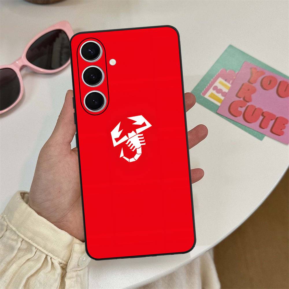 

Чехол для телефона A-AbarthS-S LOGO для Samsung S 24 fe 25 Ultra plus 20 lite 21 30 22 23 24 22 Ultra 5G Fundas Samsung S22 ULTRA 5G