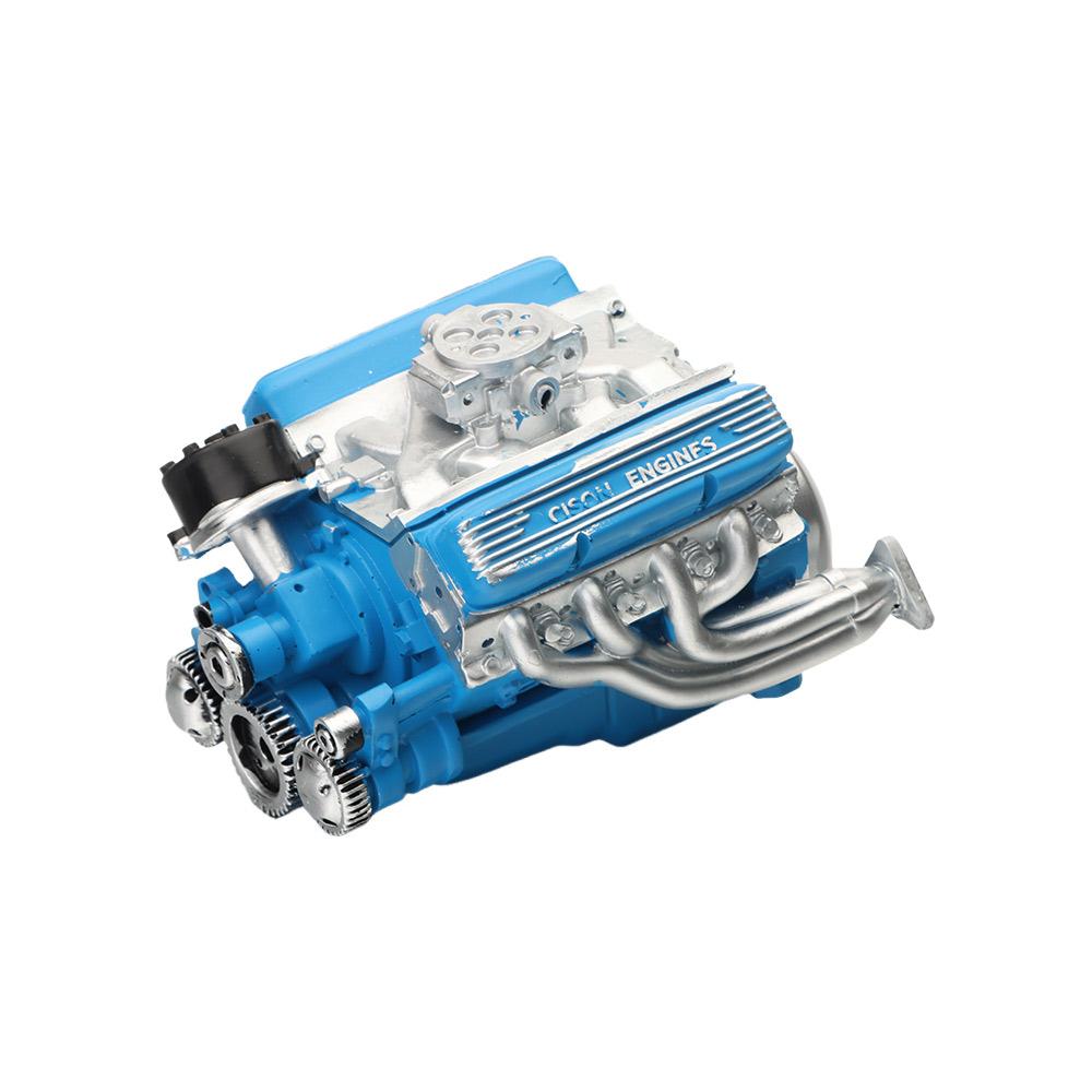 New Simulation V8 Model Engine Kit Resin Crafts Car Engine Model Ornaments DIY Small-Block Engine Model for Adults Gift