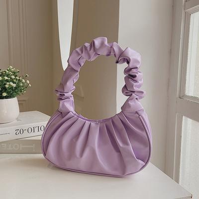 Pleated Bag Women's Spring and Summer New Style Small Fresh Fashion Handbag Niche Large Capacity Shoulder Bag Cloud Bag