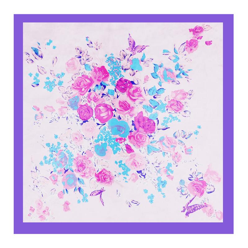 

90 * 90 см новый шелковый шарф женский весенне-летний декоративный шарф солнцезащитный дорожный платок осенне-зимний шарф тонкий выпуск 90*90cm