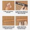 8/12 Hooks Retractable Wood Clothes Hanger Multi-functional Bra Storage Hanger Wall-mounted Wardrobe Hanger Clothes Organizer