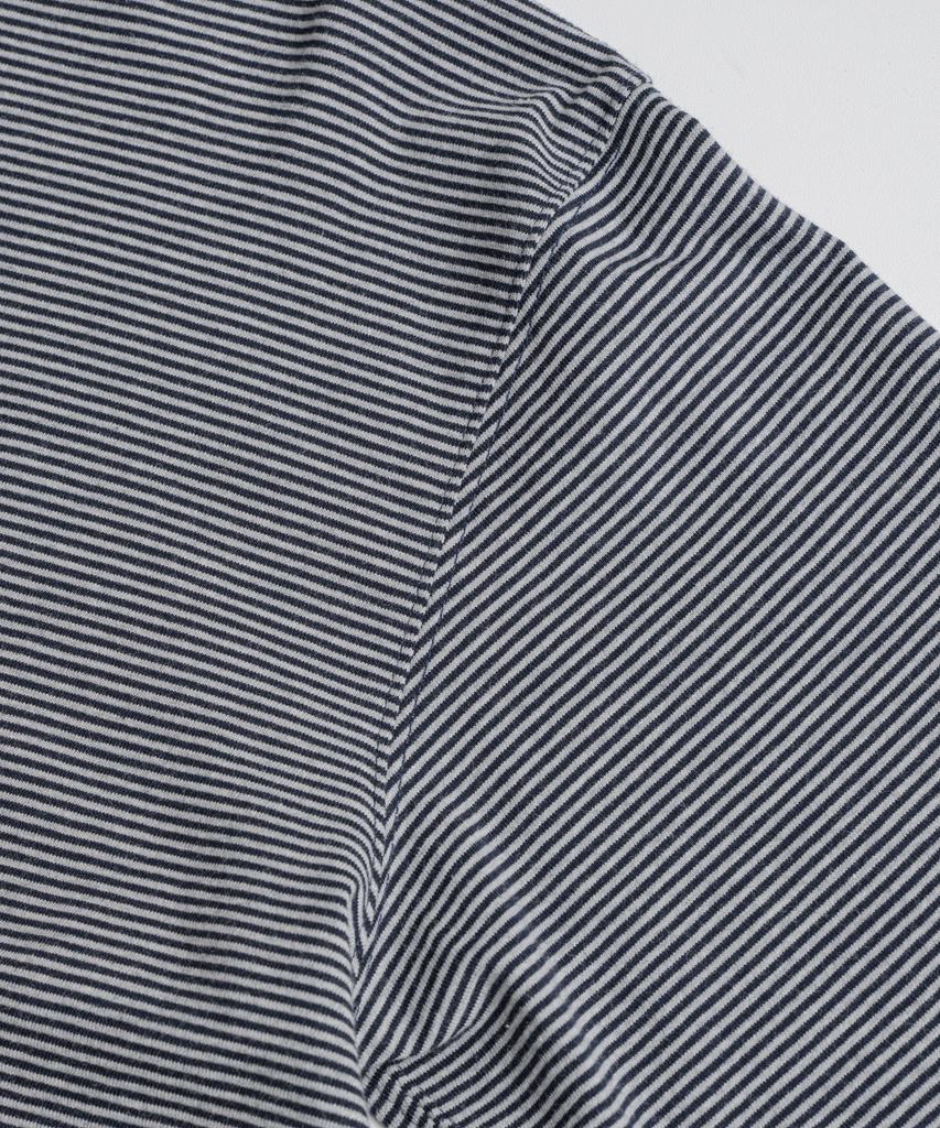 Bihebieo Crewneck Stripe L/S Shirts Grey/Navy