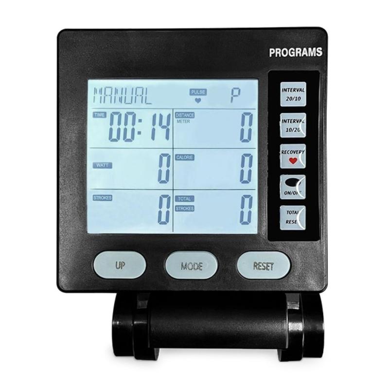 LCD displejs Veselības izsekošanas Airēšanas trenažieris