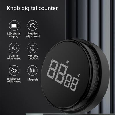 Visuell roterande timer med LED-digital display Digital kökstimer Nedräkning Uppräkningstimer Justerbar volym