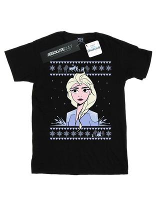 Girls Frozen 2 Elsa Christmas Cotton T-Shirt