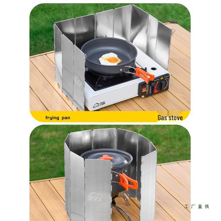 Camping Stove Windshield: Outdoor Windproof Magnetic Screen